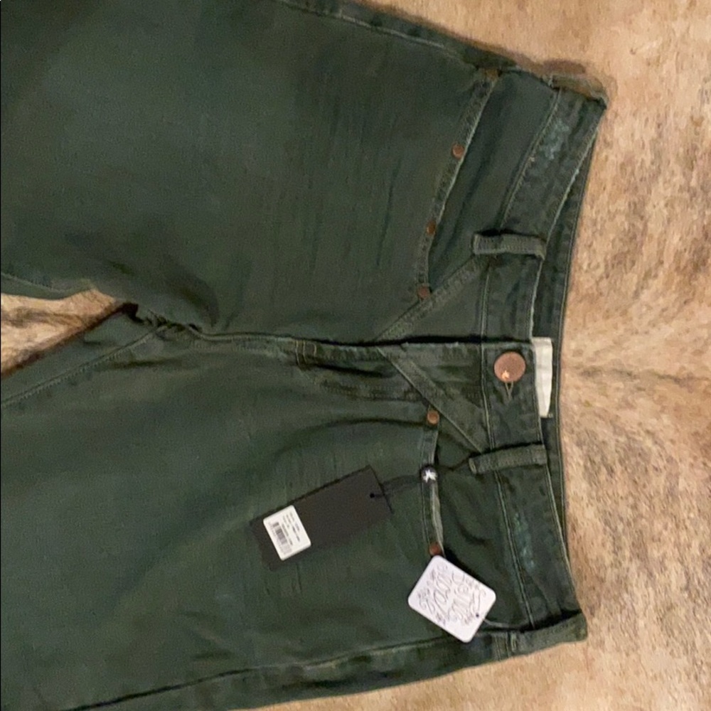 NWT FP Olive Green Jeans Size 30